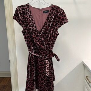 JCrew Velvet Leopard Dress Size 12
